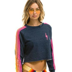 Aviator Nation Cropped Crew Neck